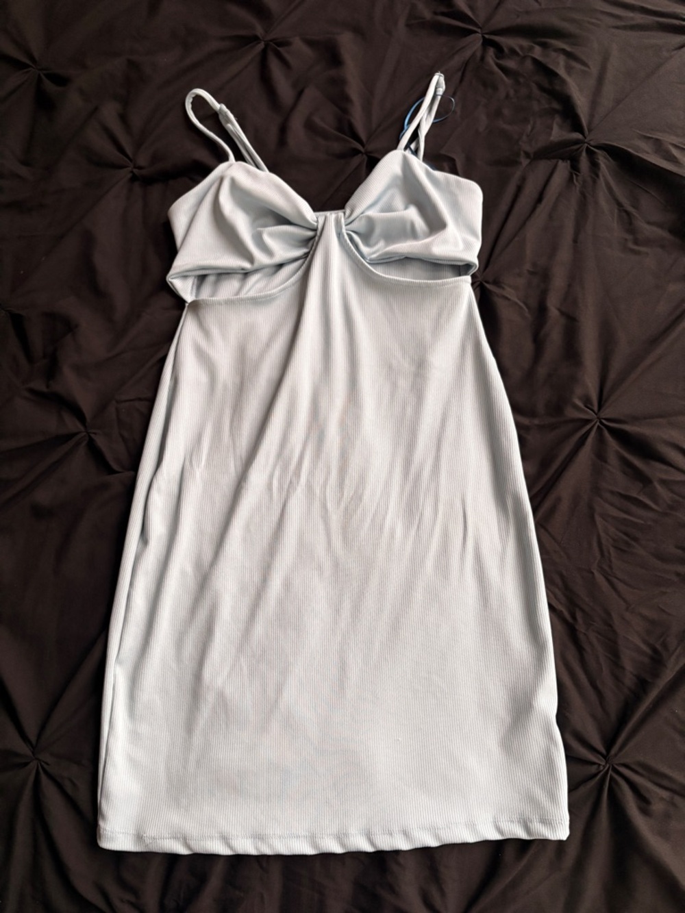 Streetwear Society Light Blue Ribbed Dress